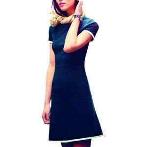 (5 for $25) J.Crew Navy White Tipped Ponte Dress Size 6